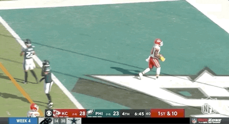 Tyreek Hill Side Back Flip GIF