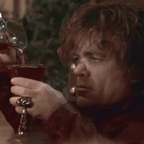 Tyrion Lannister Drinking Wine GOT GIF