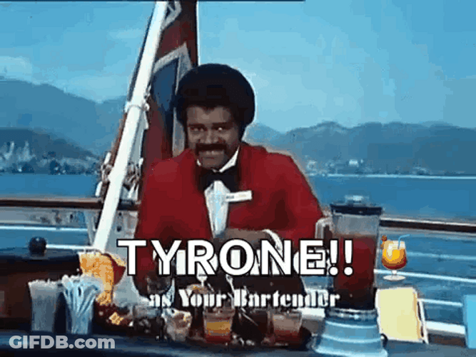 Tyrone As Your Bartender GIF