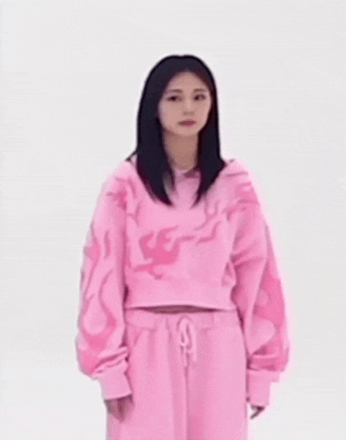 Tzuyu Pink Sweats Twice Strategy GIF