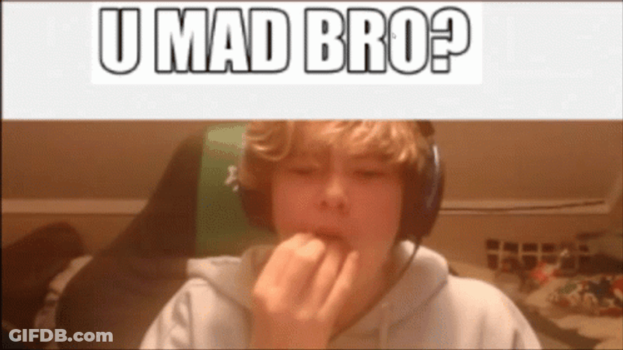 U Mad Bro Vlogger Eating Popcorns GIF