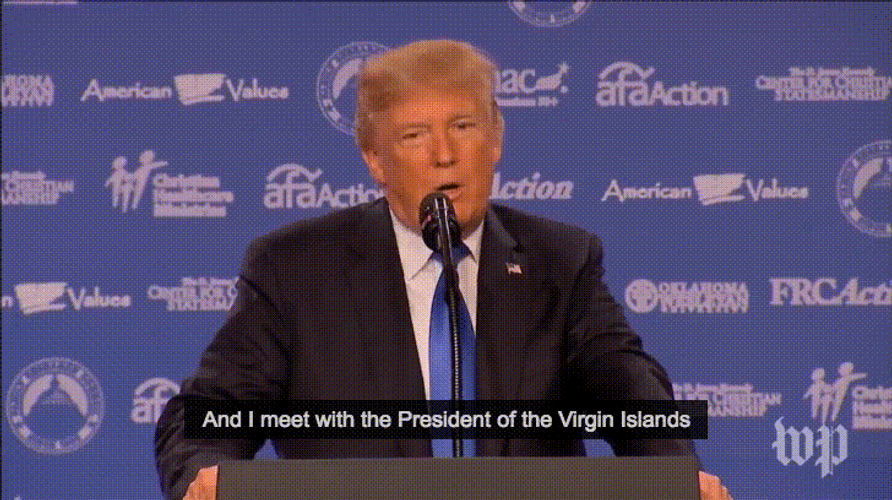 U.S. Virgin Islands President Donald Trump GIF