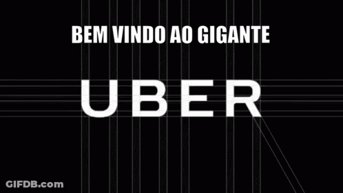 Uber Logo In White Letters GIF