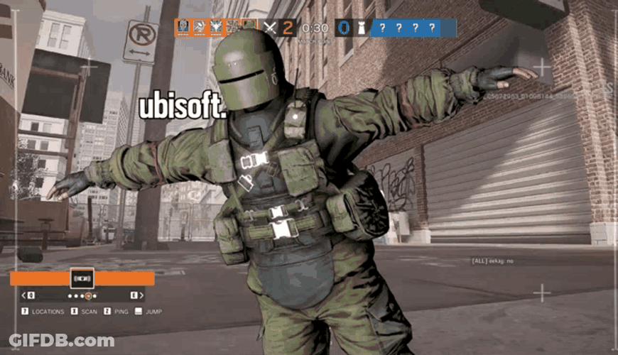 Ubisoft Angy Fix Rainbow6 GIF