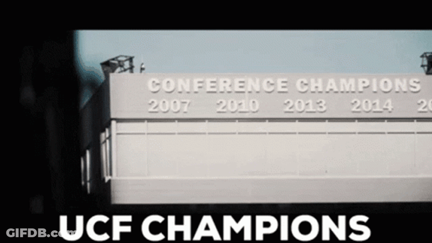 Ucf Conference Champion Trophies GIF