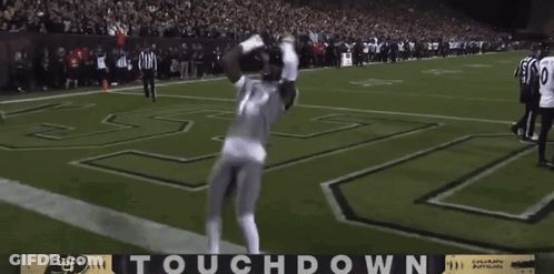 UCF Football Player Number 12 Kneeling GIF