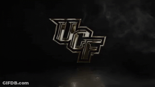 UCF Mascot In Front Of Scoreboard GIF