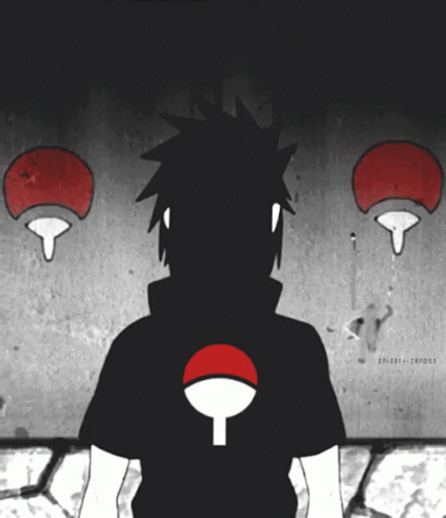 Uchiha Clan Emblem Logo Itachi Sasuke Madara GIF