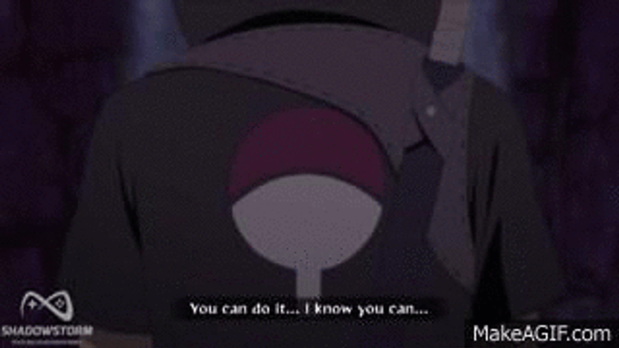 Uchiha Clan Symbol On Shisui Clothes GIF