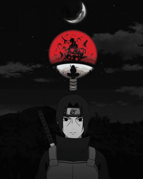 Uchiha Itachi Clan Moon Wallpaper Fan Made GIF
