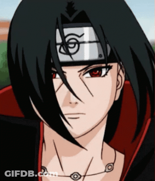 Uchiha Itachi Windy Hair Flip Majestic GIF