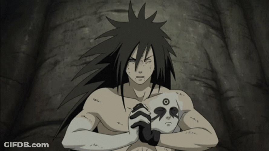 Uchiha Madara No Clothes Focused Casting Jutsu GIF