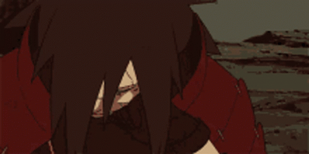 Uchiha Madara Smirk Smile Evil Look GIF