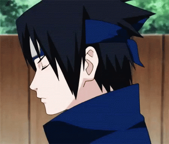 Uchiha Sasuke Walking Eyes Closed Annoyed GIF