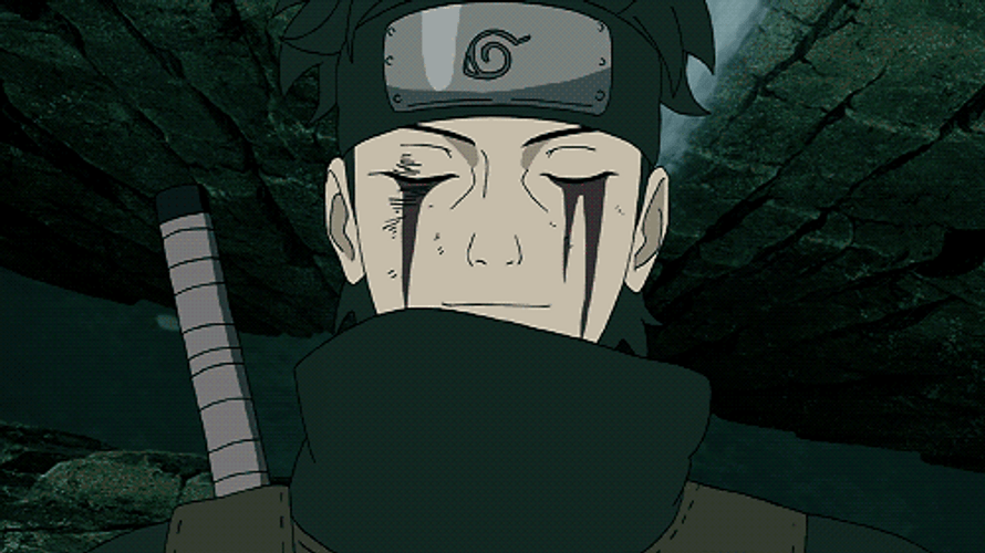 Uchiha Shisui Death Mangkeyou Awakens GIF