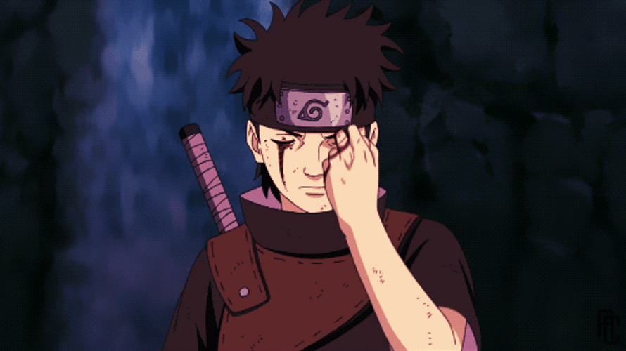 Uchiha Shisui Giving Eyes To Itachi GIF