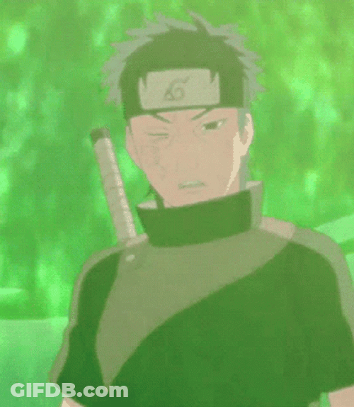 Uchiha Shisui Green Aura Tired Deep Breath GIF