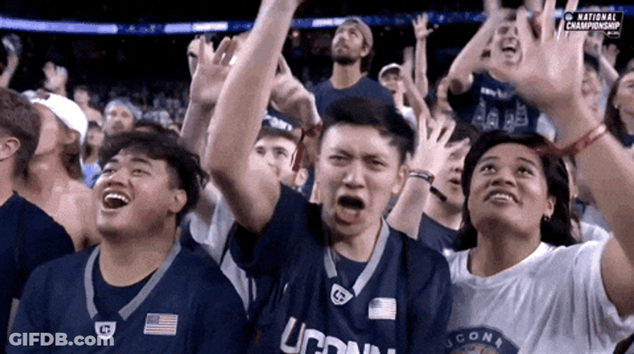 Uconn Fans Hype GIF