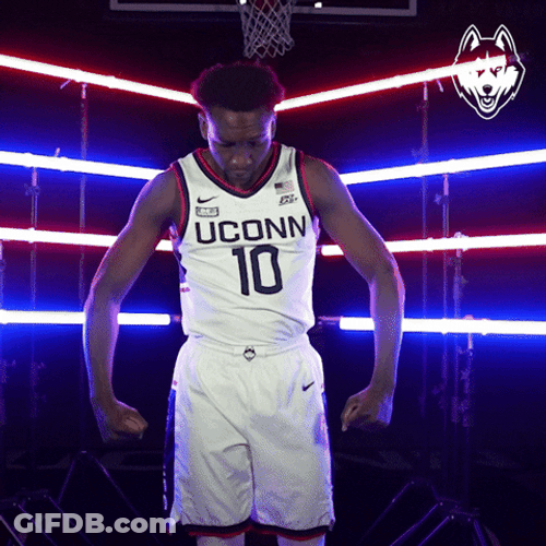 Uconn Hassan Diarra Flexing GIF