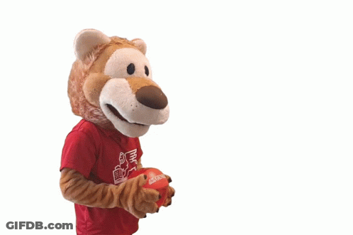 UCSD Mascot In Red Shirt GIF