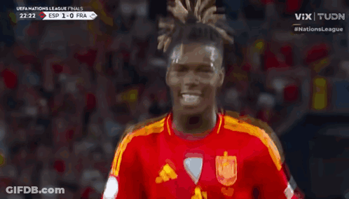 Uefa Nations League Finals Is Being Shown On The Tv Screen GIF