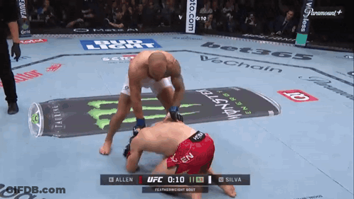 UFC Fight Allen Vs Silva On Paramount GIF