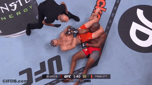UFC Fight Between Green And Pimblett GIF