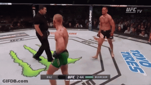 UFC Fight Diaz Vs McGregor GIF