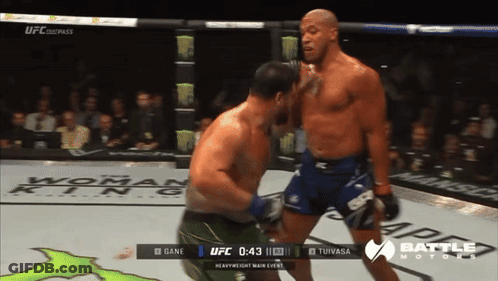 UFC Fight Gane Vs Tuivasa On Battle Motors GIF