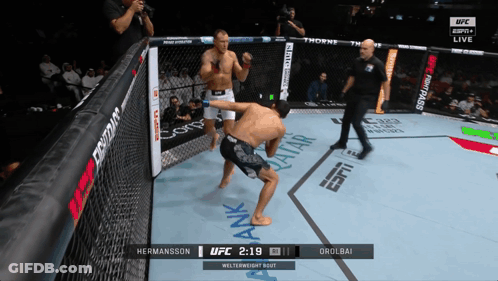 UFC Fight Hermansson Vs Orolbai On ESPN GIF