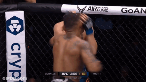 UFC Fight Morales Vs Fugitt On Screen GIF