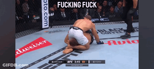 UFC Fight With Text Fucking Fuck GIF