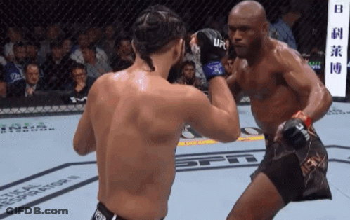 UFC Fighter Wearing Gloves GIF
