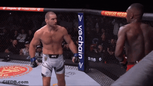 UFC Fighters Standing Next To Each Other GIF