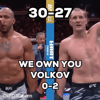 UFC Fighters We Own You Volkov 0-2 GIF