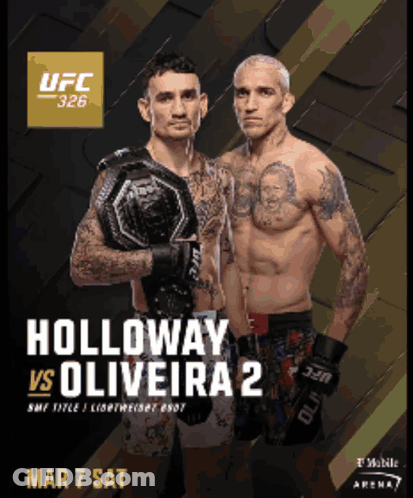 UFC Match Poster Holloway Vs Oliveira GIF