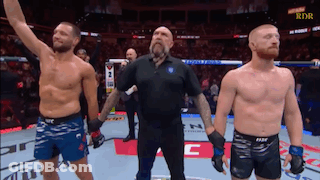 UFC Referee Between Two Fighters GIF