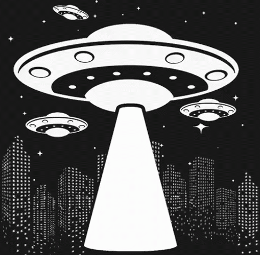 Ufo Sending Spooky Cute Alien GIF
