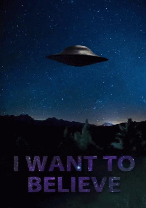 Ufo Spaceship I Want To Believe GIF
