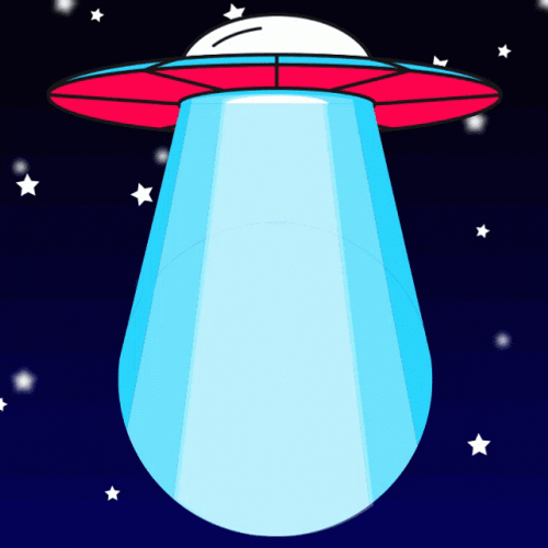 Ufo Taking Everything Animation GIF