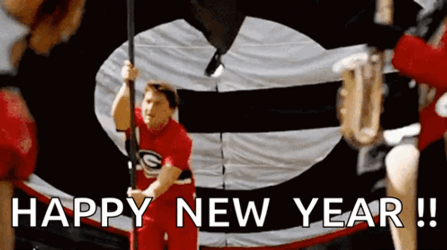 Uga Bulldogs Football Team Happy New Year GIF
