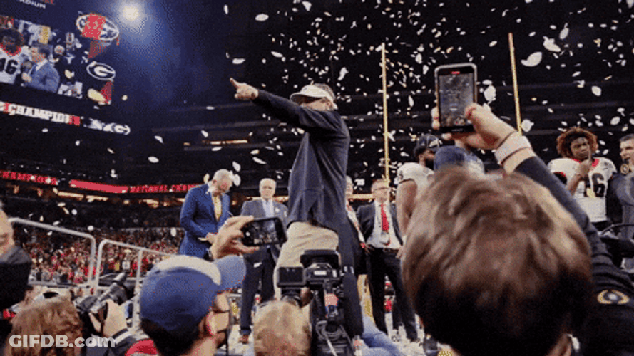 Uga Bulldogs On Stage Celebrating GIF