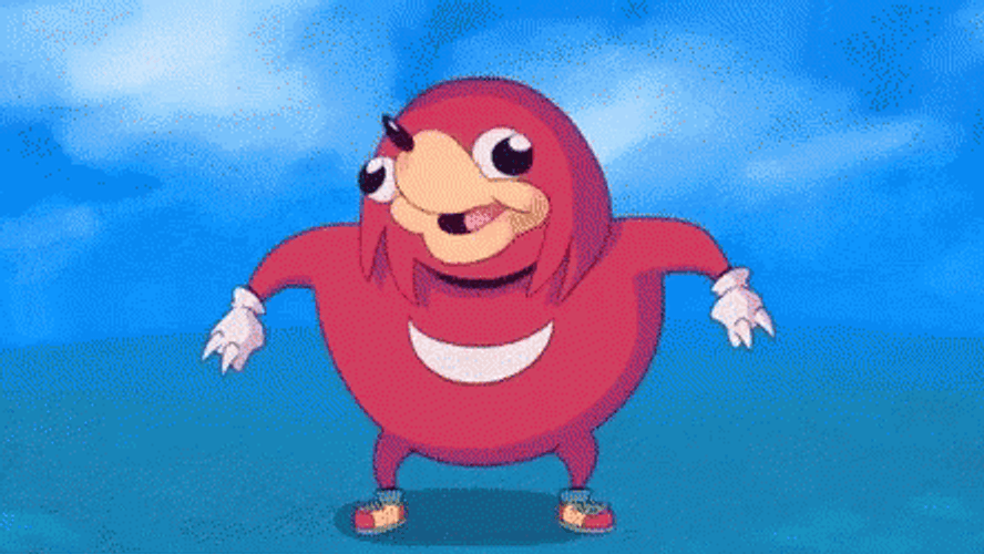 Ugandan Knuckles Change Mood Funny Meme GIF