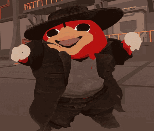 Ugandan Knuckles Cowboy VR Chat Dance GIF