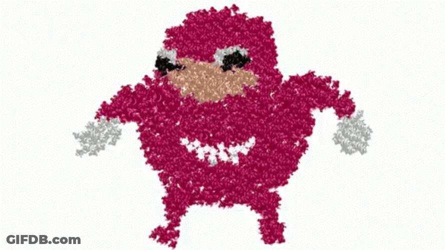 Ugandan Knuckles Pixel Art Close Fist GIF