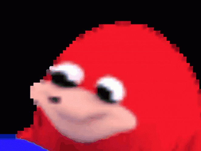 Ugandan Knuckles Shaking Pixel Art Loop GIF