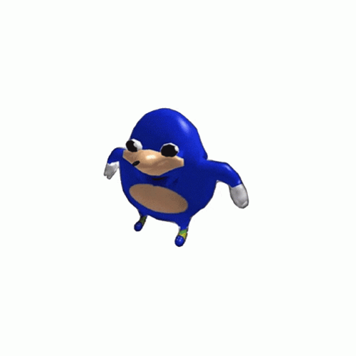 Ugandan Knuckles Sonic Changing Colors GIF