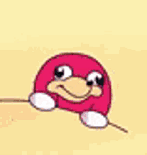 Ugandan Knuckles Sonic Talking Animated Art Meme GIF