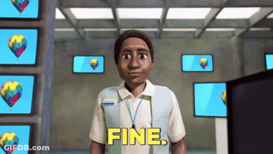 Ugh Fine Animated Boy Eye Roll GIF