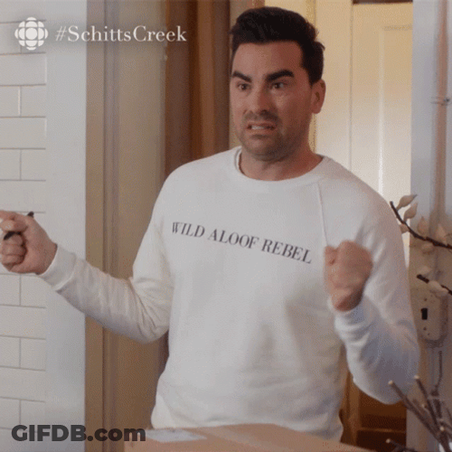 Ugh Fine David Rose Schitts Creek GIF